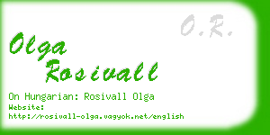olga rosivall business card
